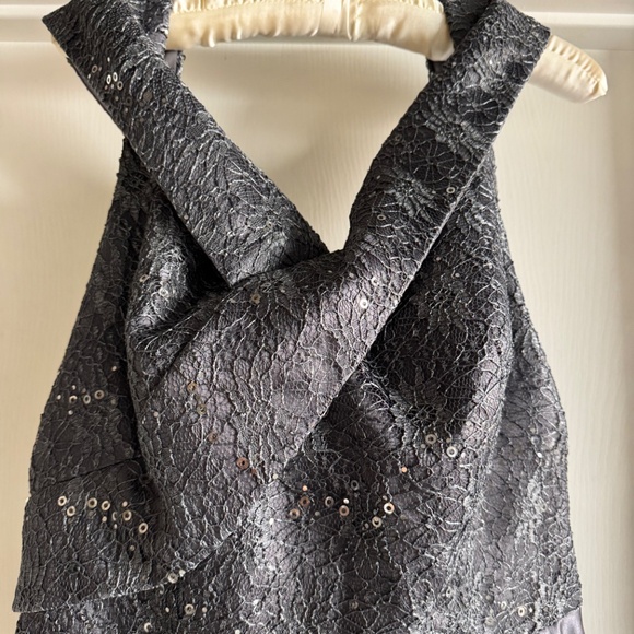 Slate evening, dressed with beaded sequin top - Picture 3 of 6